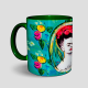 Caneca Frida arte Verde