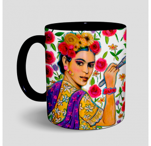 Caneca Frida rosas 