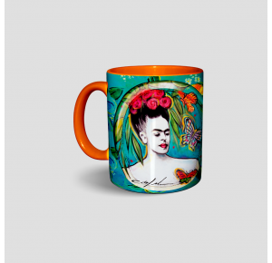 Caneca Frida arte Verde