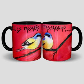 Caneca Eles passarão eu passarinho