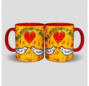 Caneca Fique perto 