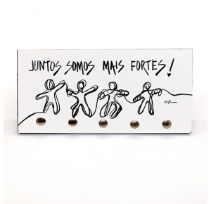 PORTA CHAVE: JUNTOS SOMOS MAIS FORTES 